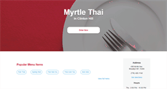 Desktop Screenshot of myrtlethai.com