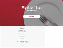 Tablet Screenshot of myrtlethai.com